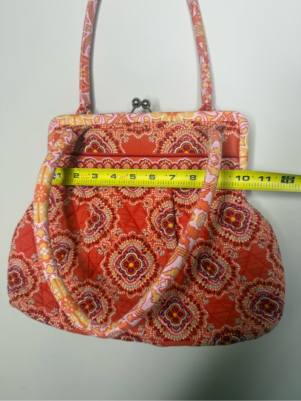 Vera Bradley Alice in Paprika kiss lock shoulder bag - Picture 11 of 11